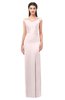 ColsBM Maryam Rosewater Pink Bridesmaid Dresses Mature Sheath Off The Shoulder Floor Length Half Backless Split-Front