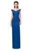 ColsBM Maryam Royal Blue Bridesmaid Dresses Mature Sheath Off The Shoulder Floor Length Half Backless Split-Front