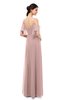 ColsBM Blair Blush Pink Bridesmaid Dresses Spaghetti Zipper Simple A-line Ruching Short Sleeve