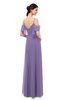 ColsBM Blair Chalk Violet Bridesmaid Dresses Spaghetti Zipper Simple A-line Ruching Short Sleeve