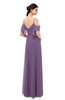 ColsBM Blair Chinese Violet Bridesmaid Dresses Spaghetti Zipper Simple A-line Ruching Short Sleeve