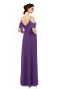 ColsBM Blair Dark Purple Bridesmaid Dresses Spaghetti Zipper Simple A-line Ruching Short Sleeve