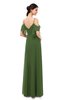 ColsBM Blair Garden Green Bridesmaid Dresses Spaghetti Zipper Simple A-line Ruching Short Sleeve
