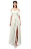 ColsBM Blair Ivory Bridesmaid Dresses Spaghetti Zipper Simple A-line Ruching Short Sleeve