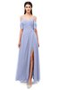 ColsBM Blair Lavender Bridesmaid Dresses Spaghetti Zipper Simple A-line Ruching Short Sleeve