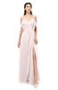 ColsBM Blair Light Pink Bridesmaid Dresses Spaghetti Zipper Simple A-line Ruching Short Sleeve
