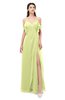 ColsBM Blair Lime Sherbet Bridesmaid Dresses Spaghetti Zipper Simple A-line Ruching Short Sleeve