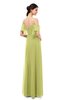 ColsBM Blair Linden Green Bridesmaid Dresses Spaghetti Zipper Simple A-line Ruching Short Sleeve