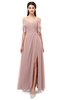 ColsBM Blair Nectar Pink Bridesmaid Dresses Spaghetti Zipper Simple A-line Ruching Short Sleeve