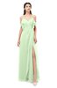 ColsBM Blair Pale Green Bridesmaid Dresses Spaghetti Zipper Simple A-line Ruching Short Sleeve