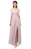 ColsBM Blair Pale Lilac Bridesmaid Dresses Spaghetti Zipper Simple A-line Ruching Short Sleeve