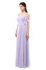 ColsBM Blair Pastel Lilac Bridesmaid Dresses Spaghetti Zipper Simple A-line Ruching Short Sleeve