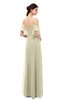 ColsBM Blair Putty Bridesmaid Dresses Spaghetti Zipper Simple A-line Ruching Short Sleeve
