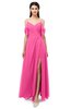 ColsBM Blair Rose Pink Bridesmaid Dresses Spaghetti Zipper Simple A-line Ruching Short Sleeve