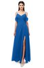 ColsBM Blair Royal Blue Bridesmaid Dresses Spaghetti Zipper Simple A-line Ruching Short Sleeve