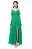 ColsBM Blair Sea Green Bridesmaid Dresses Spaghetti Zipper Simple A-line Ruching Short Sleeve