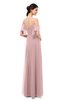 ColsBM Blair Silver Pink Bridesmaid Dresses Spaghetti Zipper Simple A-line Ruching Short Sleeve