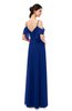ColsBM Blair Sodalite Blue Bridesmaid Dresses Spaghetti Zipper Simple A-line Ruching Short Sleeve