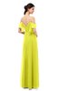 ColsBM Blair Sulphur Spring Bridesmaid Dresses Spaghetti Zipper Simple A-line Ruching Short Sleeve