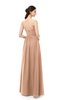 ColsBM Irene Almost Apricot Bridesmaid Dresses Sleeveless Halter Criss-cross Straps Sexy A-line Sash