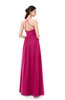 ColsBM Irene Beetroot Purple Bridesmaid Dresses Sleeveless Halter Criss-cross Straps Sexy A-line Sash