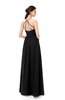 ColsBM Irene Black Bridesmaid Dresses Sleeveless Halter Criss-cross Straps Sexy A-line Sash