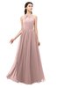 ColsBM Irene Blush Pink Bridesmaid Dresses Sleeveless Halter Criss-cross Straps Sexy A-line Sash