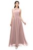 ColsBM Irene Bridal Rose Bridesmaid Dresses Sleeveless Halter Criss-cross Straps Sexy A-line Sash