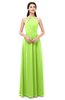 ColsBM Irene Bright Green Bridesmaid Dresses Sleeveless Halter Criss-cross Straps Sexy A-line Sash