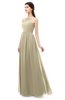ColsBM Irene Candied Ginger Bridesmaid Dresses Sleeveless Halter Criss-cross Straps Sexy A-line Sash
