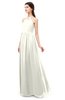 ColsBM Irene Cream Bridesmaid Dresses Sleeveless Halter Criss-cross Straps Sexy A-line Sash