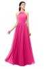 ColsBM Irene Fandango Pink Bridesmaid Dresses Sleeveless Halter Criss-cross Straps Sexy A-line Sash