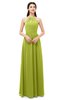 ColsBM Irene Green Oasis Bridesmaid Dresses Sleeveless Halter Criss-cross Straps Sexy A-line Sash
