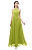 ColsBM Irene Green Oasis Bridesmaid Dresses Sleeveless Halter Criss-cross Straps Sexy A-line Sash