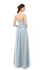 ColsBM Irene Illusion Blue Bridesmaid Dresses Sleeveless Halter Criss-cross Straps Sexy A-line Sash