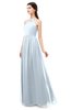 ColsBM Irene Illusion Blue Bridesmaid Dresses Sleeveless Halter Criss-cross Straps Sexy A-line Sash