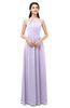 ColsBM Irene Light Purple Bridesmaid Dresses Sleeveless Halter Criss-cross Straps Sexy A-line Sash