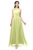 ColsBM Irene Lime Green Bridesmaid Dresses Sleeveless Halter Criss-cross Straps Sexy A-line Sash