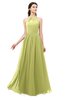 ColsBM Irene Linden Green Bridesmaid Dresses Sleeveless Halter Criss-cross Straps Sexy A-line Sash
