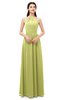 ColsBM Irene Linden Green Bridesmaid Dresses Sleeveless Halter Criss-cross Straps Sexy A-line Sash