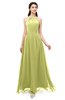 ColsBM Irene Linden Green Bridesmaid Dresses Sleeveless Halter Criss-cross Straps Sexy A-line Sash