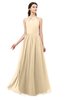ColsBM Irene Marzipan Bridesmaid Dresses Sleeveless Halter Criss-cross Straps Sexy A-line Sash
