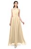 ColsBM Irene Marzipan Bridesmaid Dresses Sleeveless Halter Criss-cross Straps Sexy A-line Sash