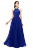 ColsBM Irene Nautical Blue Bridesmaid Dresses Sleeveless Halter Criss-cross Straps Sexy A-line Sash