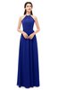ColsBM Irene Nautical Blue Bridesmaid Dresses Sleeveless Halter Criss-cross Straps Sexy A-line Sash