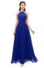 ColsBM Irene Nautical Blue Bridesmaid Dresses Sleeveless Halter Criss-cross Straps Sexy A-line Sash