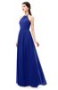 ColsBM Irene Nautical Blue Bridesmaid Dresses Sleeveless Halter Criss-cross Straps Sexy A-line Sash