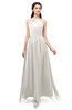 ColsBM Irene Off White Bridesmaid Dresses Sleeveless Halter Criss-cross Straps Sexy A-line Sash