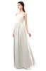 ColsBM Irene Off White Bridesmaid Dresses Sleeveless Halter Criss-cross Straps Sexy A-line Sash