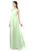 ColsBM Irene Pale Green Bridesmaid Dresses Sleeveless Halter Criss-cross Straps Sexy A-line Sash